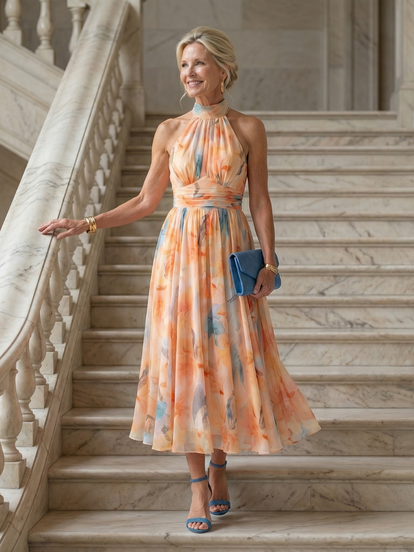 Lucía - Vestido Midi Halter