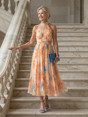 Lucía - Vestido Midi Halter