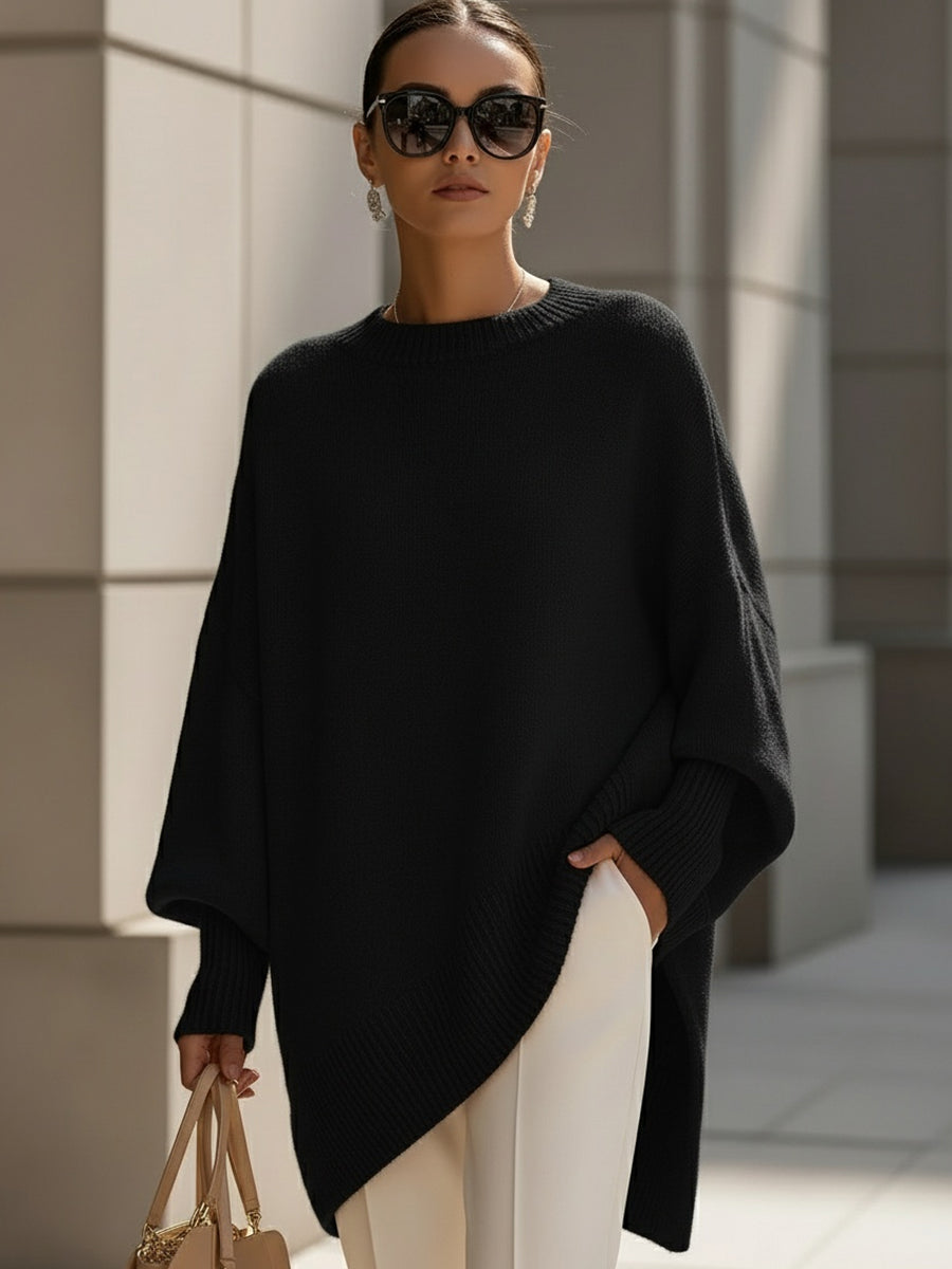 Anneta | Suéter poncho oversized para Mulher