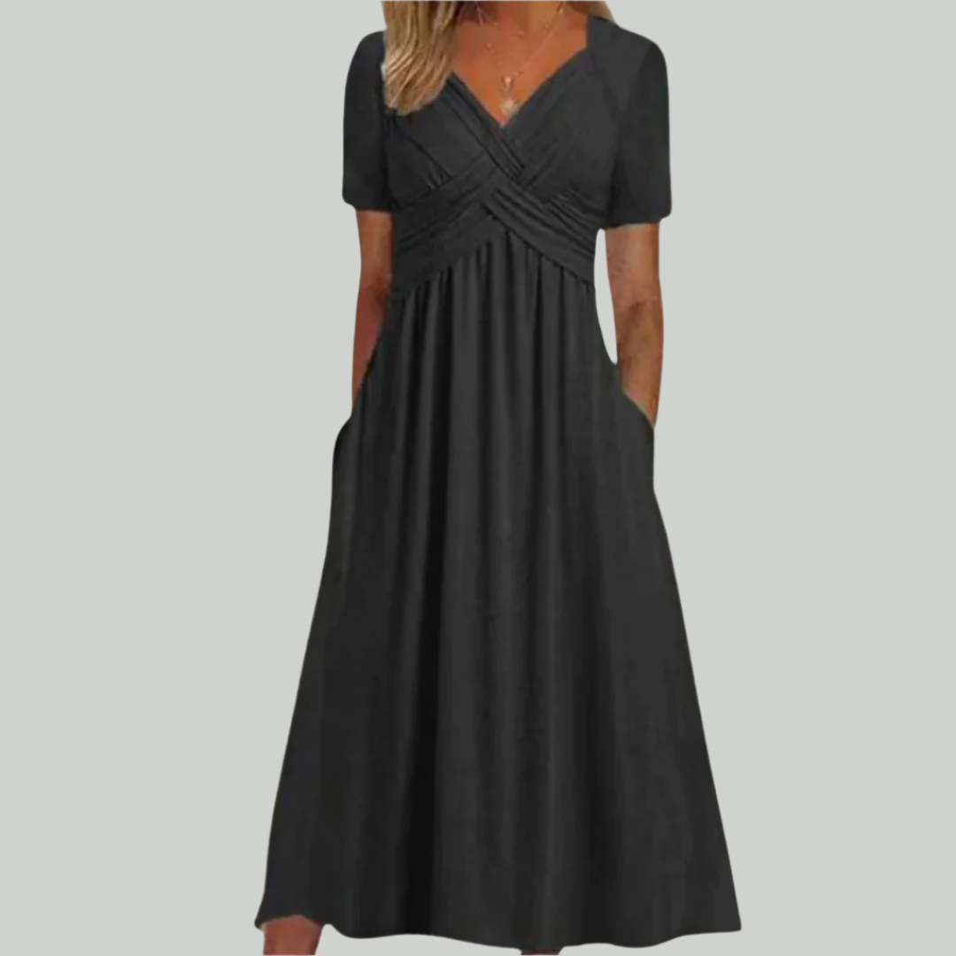 Rosella™ - Vestido elegante e lisonjeiro