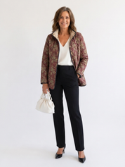 Matilde | Casaco Acolchoado Damas Ameixa