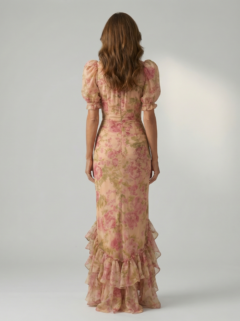 Elena - Vestido Maxi com Decote Alto