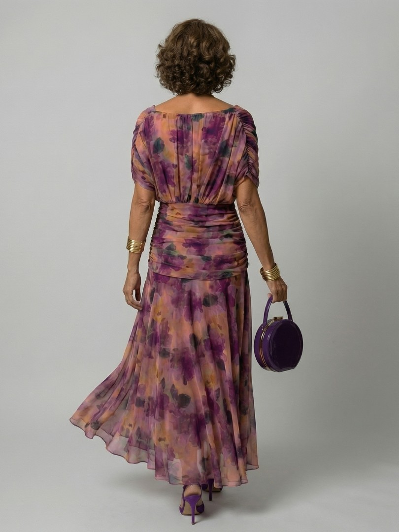 Daniela - Vestido Midi de Estilo Espanhol