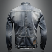 Alexo - Jaqueta jeans masculina retrô