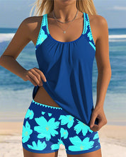 Mariana - Tankini sem mangas com decote em U