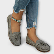 Teresa | Mocassins de Pele em Azul e Cinzento, do 36 ao 42