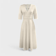Helena - Vestido elegante com decote em V