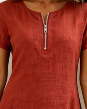 Lina— Vestido elegância natural no dia a dia para Mulher