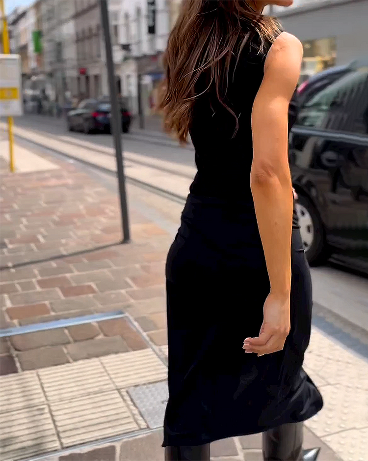 Aria - Vestido longo sem mangas