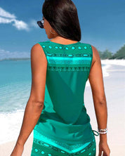 Márcia - Tankini com estampado geométrico