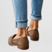 Andresa | Mocassins de Camurça Macia em Castanho e Cinzento, do 35 ao 44