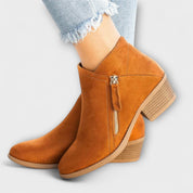 Larissa | Botas de Camurça com Salto Largo Estável, do 35 ao 43