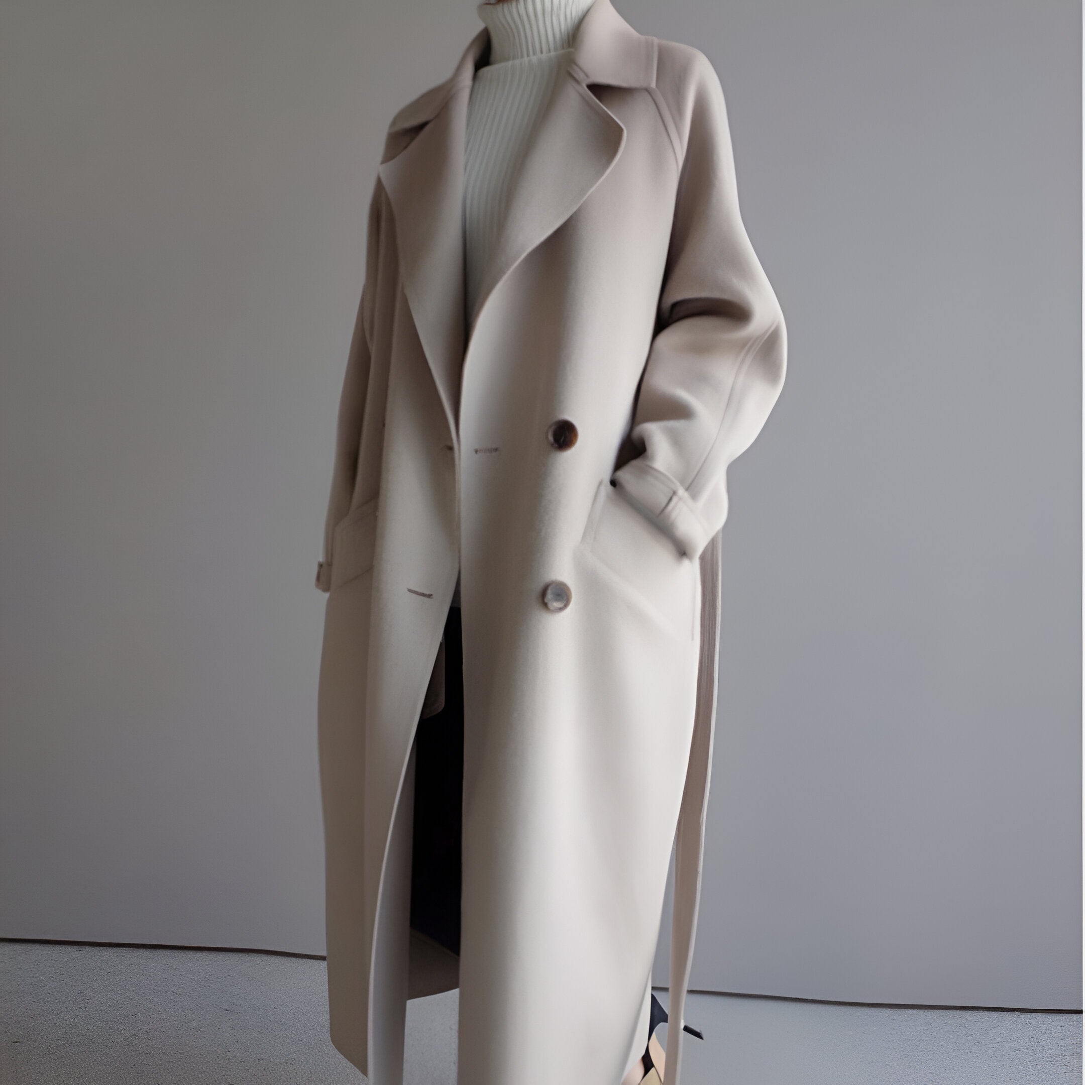 GRACE | Casaco elegante com cinto estruturado