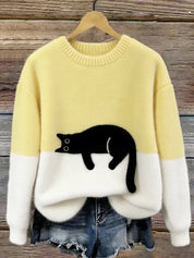 Luna | Camisola com Gráfico de Gato para Mulher