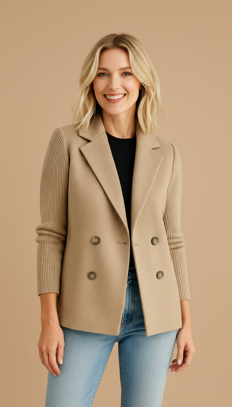 Leonor de Alfama — Blazer Estruturado em Malha