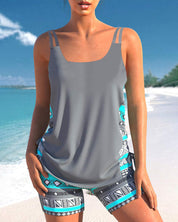 Márcia - Tankini com estampado geométrico