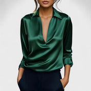 Nádia - Blusa Premium com decote em V