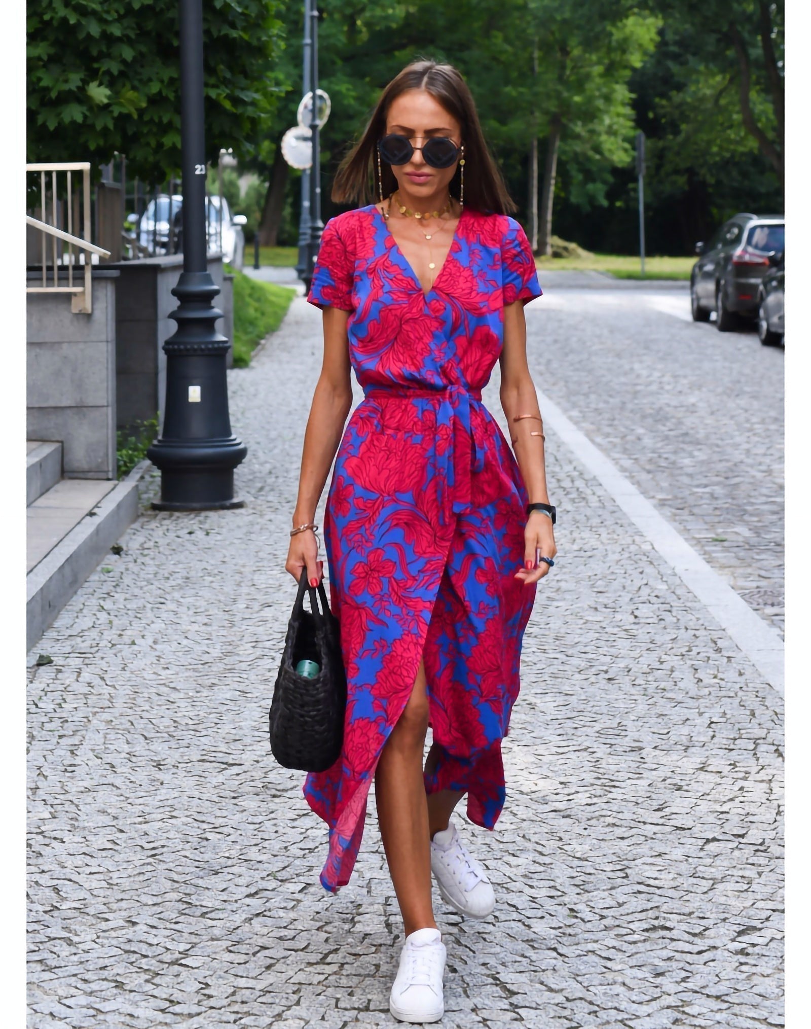 Anna™ Vestido de Muher estampado floral primavera/verão