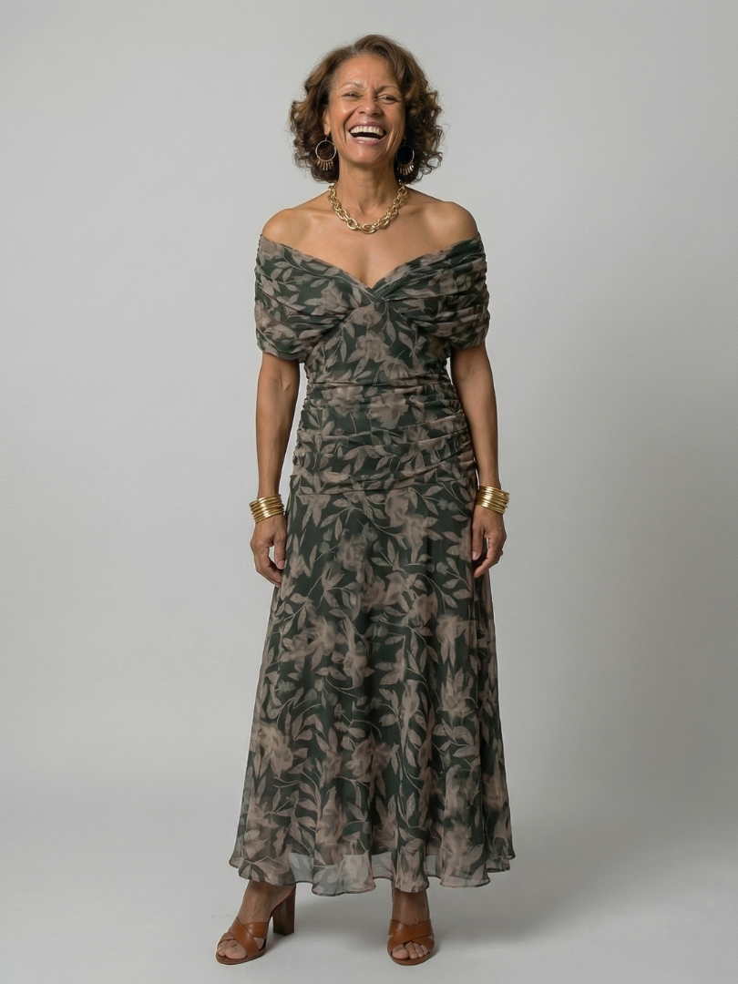 Daniela - Vestido Midi de Estilo Espanhol