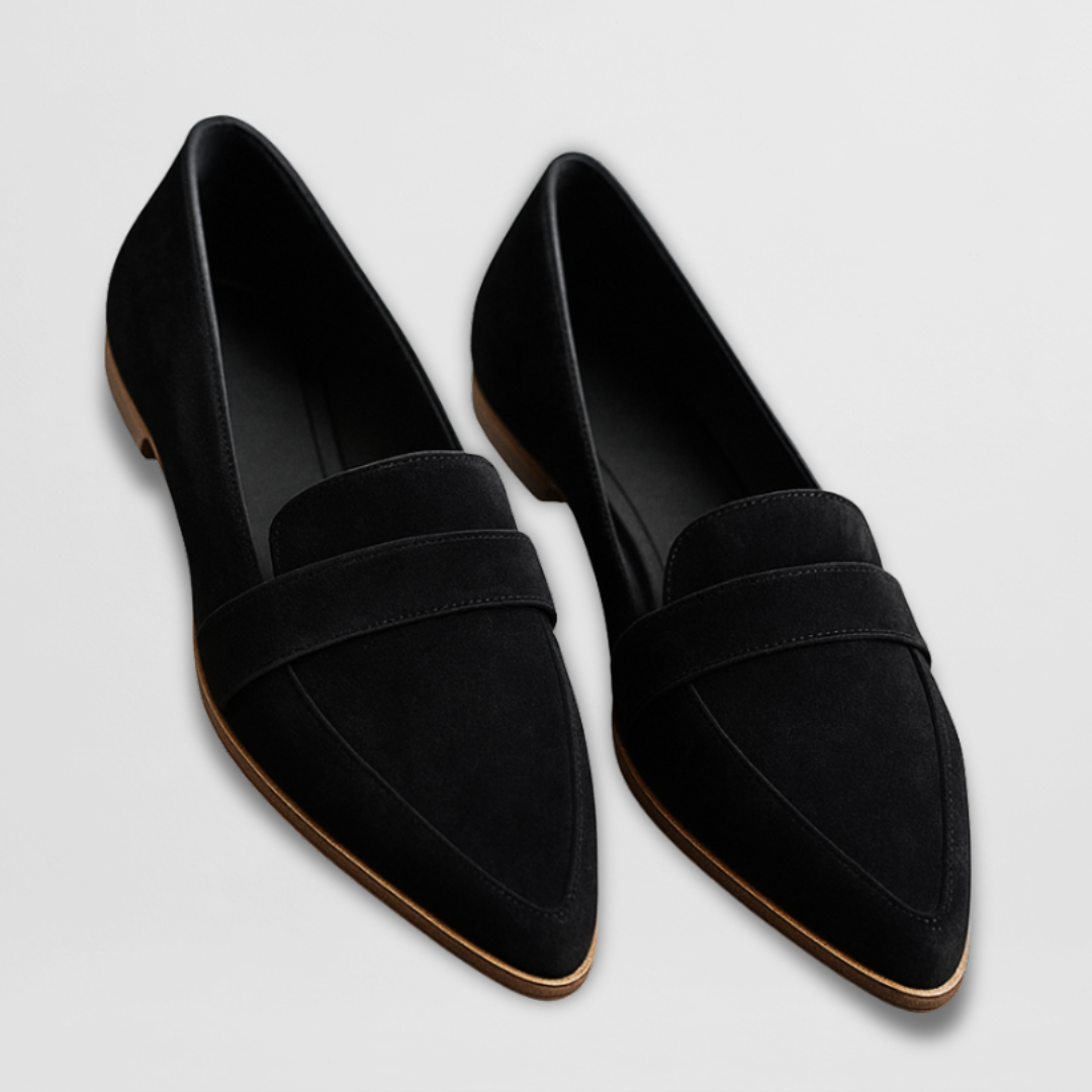 Andresa | Mocassins de Camurça Macia em Castanho e Cinzento, do 35 ao 44