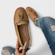 Teresa | Mocassins de Pele em Azul e Cinzento, do 36 ao 42