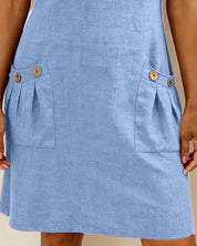 Lina— Vestido elegância natural no dia a dia para Mulher