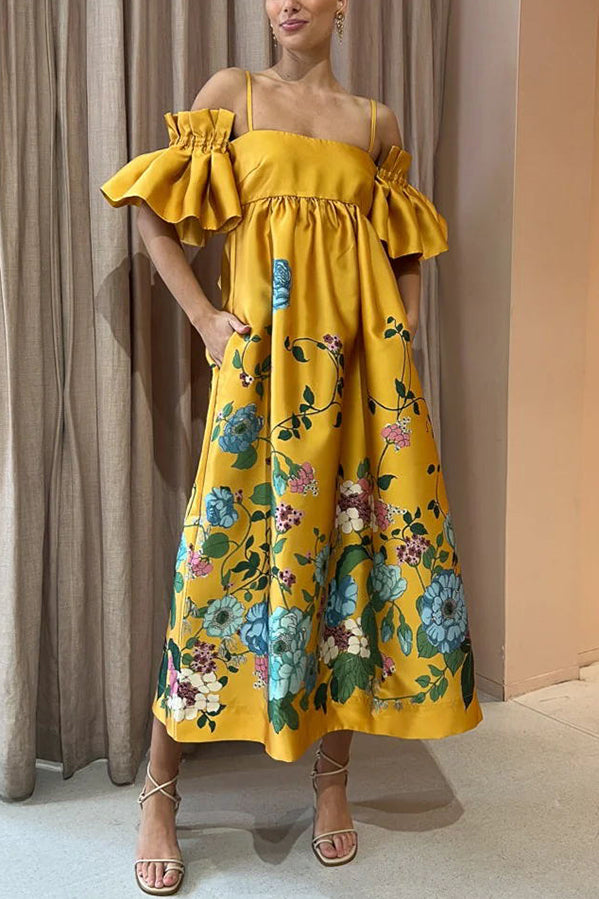 Arielle | Vestido elegante com mangas exclusivas e bolsos práticos