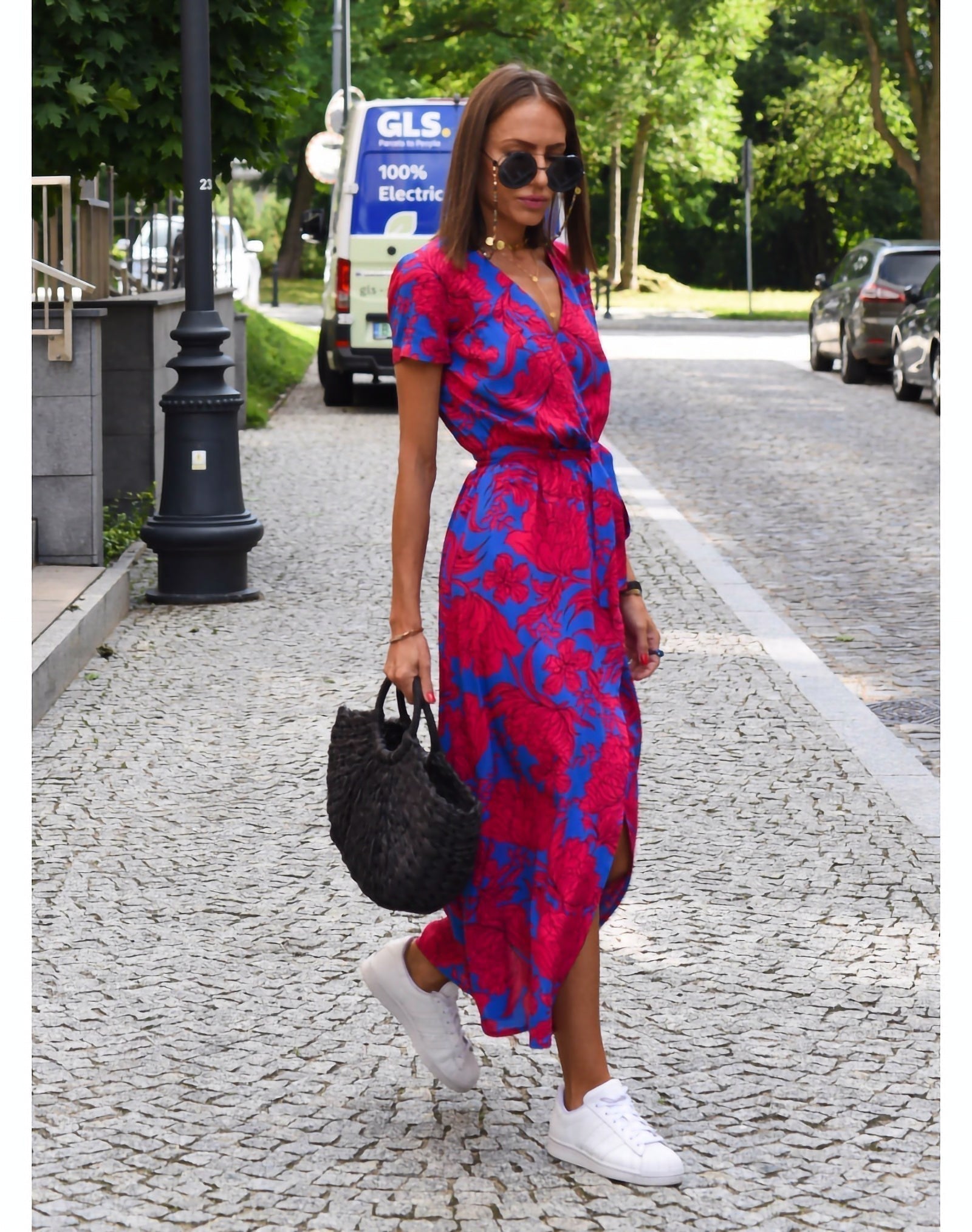 Anna™ Vestido de Muher estampado floral primavera/verão