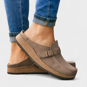 Inês - Mocassins de Camurça com Fivela