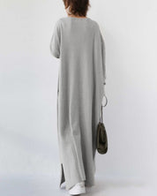 Sofia| Vestido longo de inverno elegante para mulheres com mangas compridas