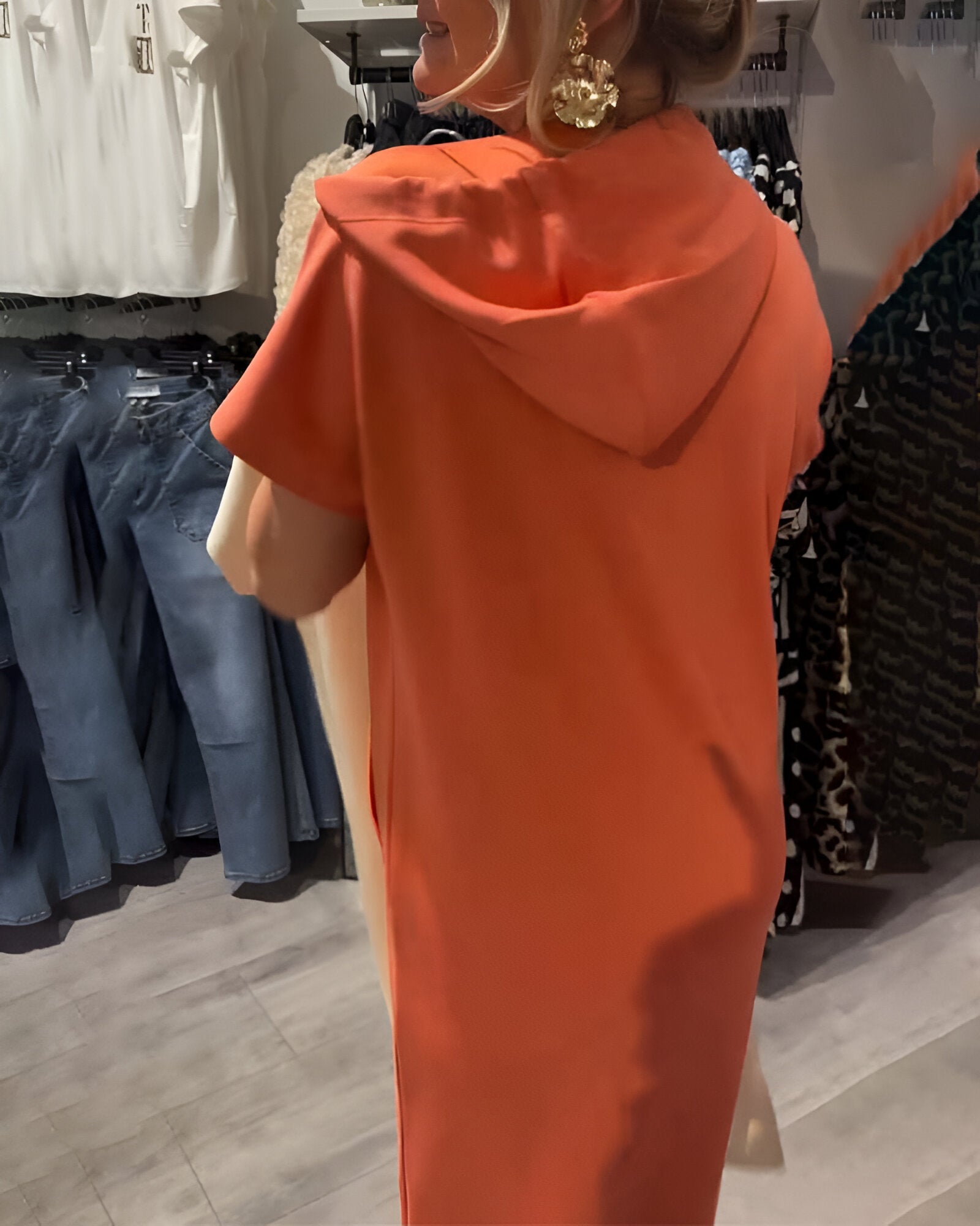 Saskia™ | Vestido casual com capuz