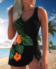 Cátia - Tankini com padrão floral