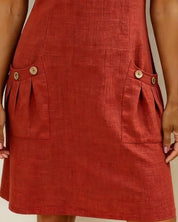Lina— Vestido elegância natural no dia a dia para Mulher