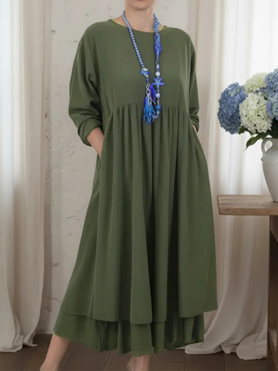 Melvaria | Vestido Midi Relaxado
