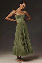 ISABELLA | VESTIDO MIDI PLISSADO ELEGANTE