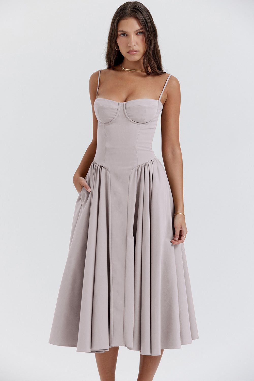 Kiki | Vestido midi retrô