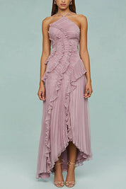 Rosé - Vestido Longo Plissado