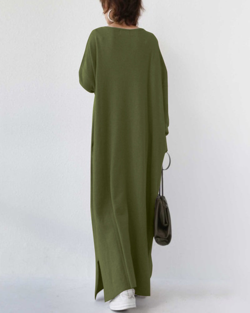 Sofia| Vestido longo de inverno elegante para mulheres com mangas compridas