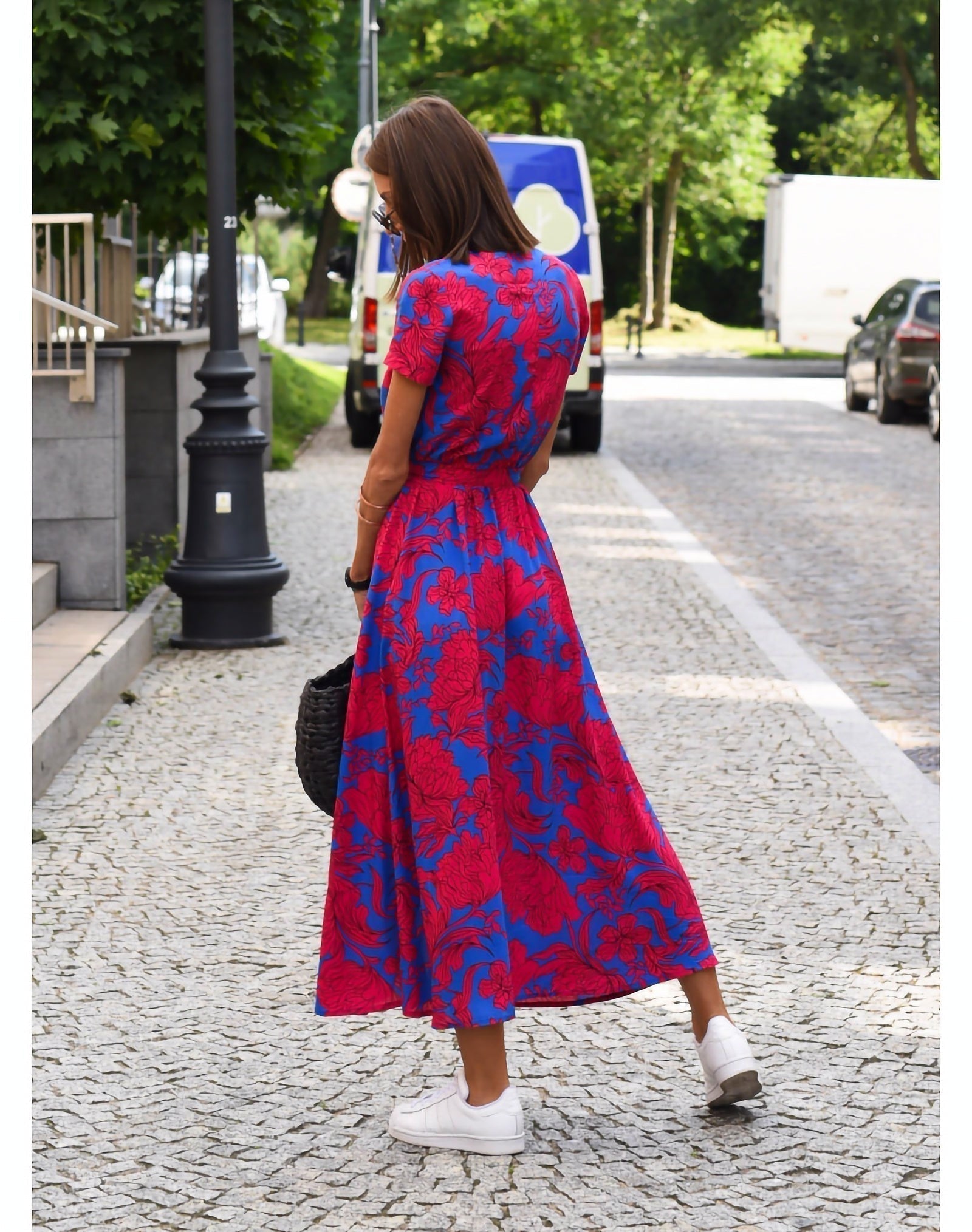 Anna™ Vestido de Muher estampado floral primavera/verão