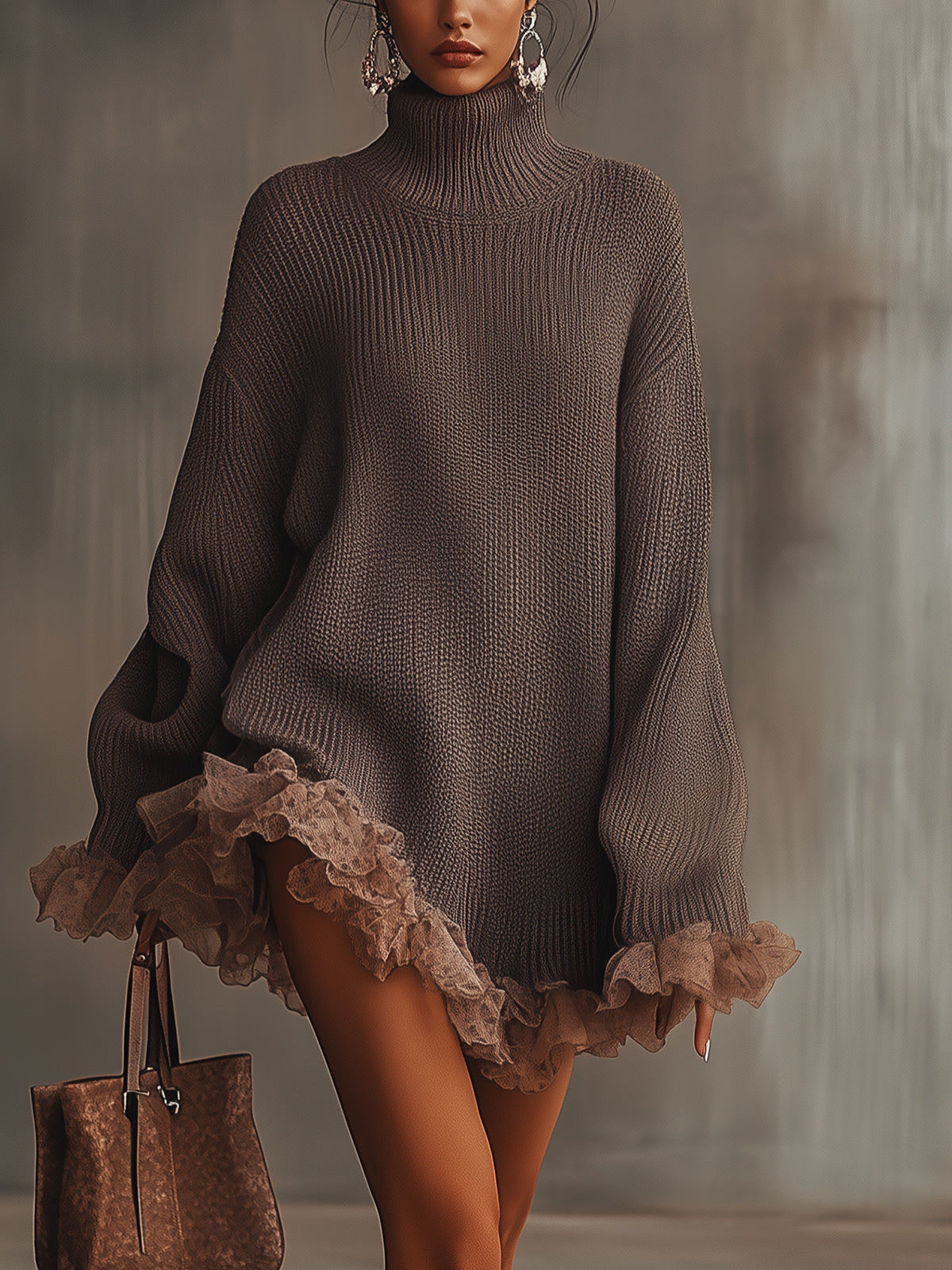 Robe de malha com volantes — Doce, quente & romântica
