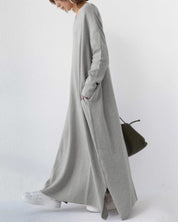 Sofia| Vestido longo de inverno elegante para mulheres com mangas compridas