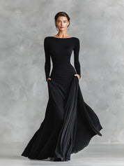 Norfy - Roupa elegante com pregas fluidas