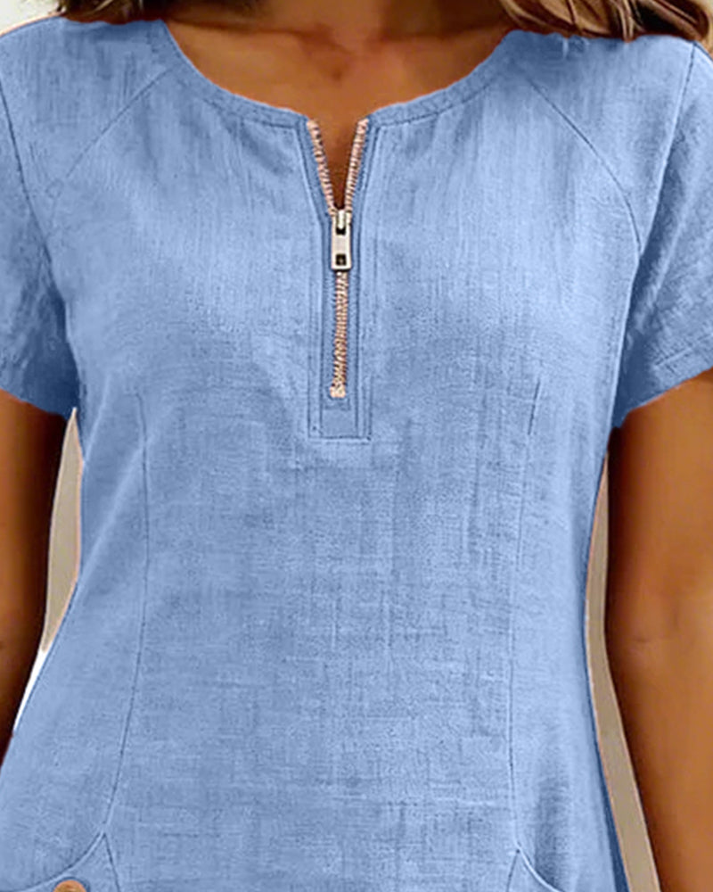 Lina— Vestido elegância natural no dia a dia para Mulher