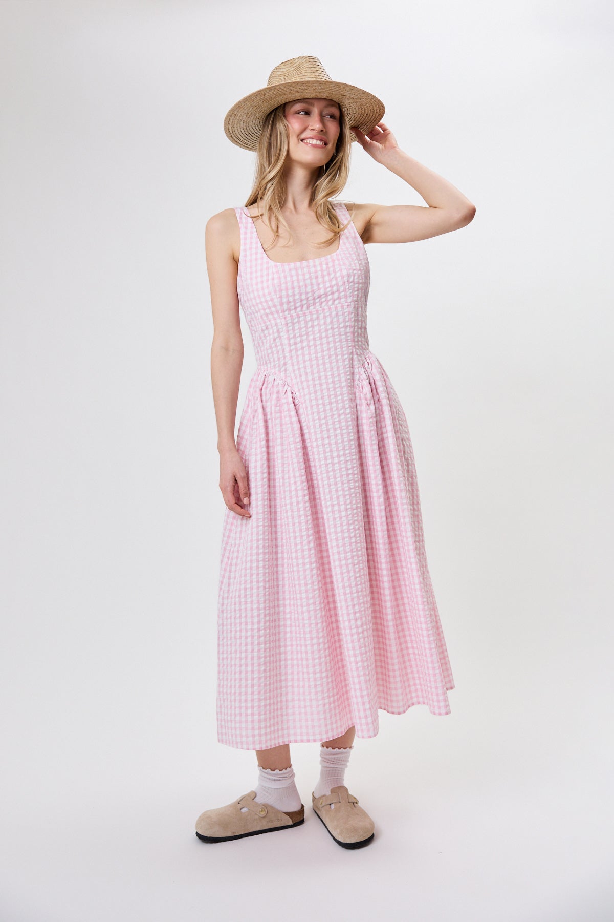 Vestido Catarina — Éloren Lisboa · Silhueta A-line maxi completa