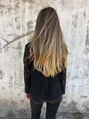 Lena | Blazer de renda transparente com estrutura elegante