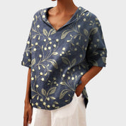 Flávia - Top Elegante em Linho