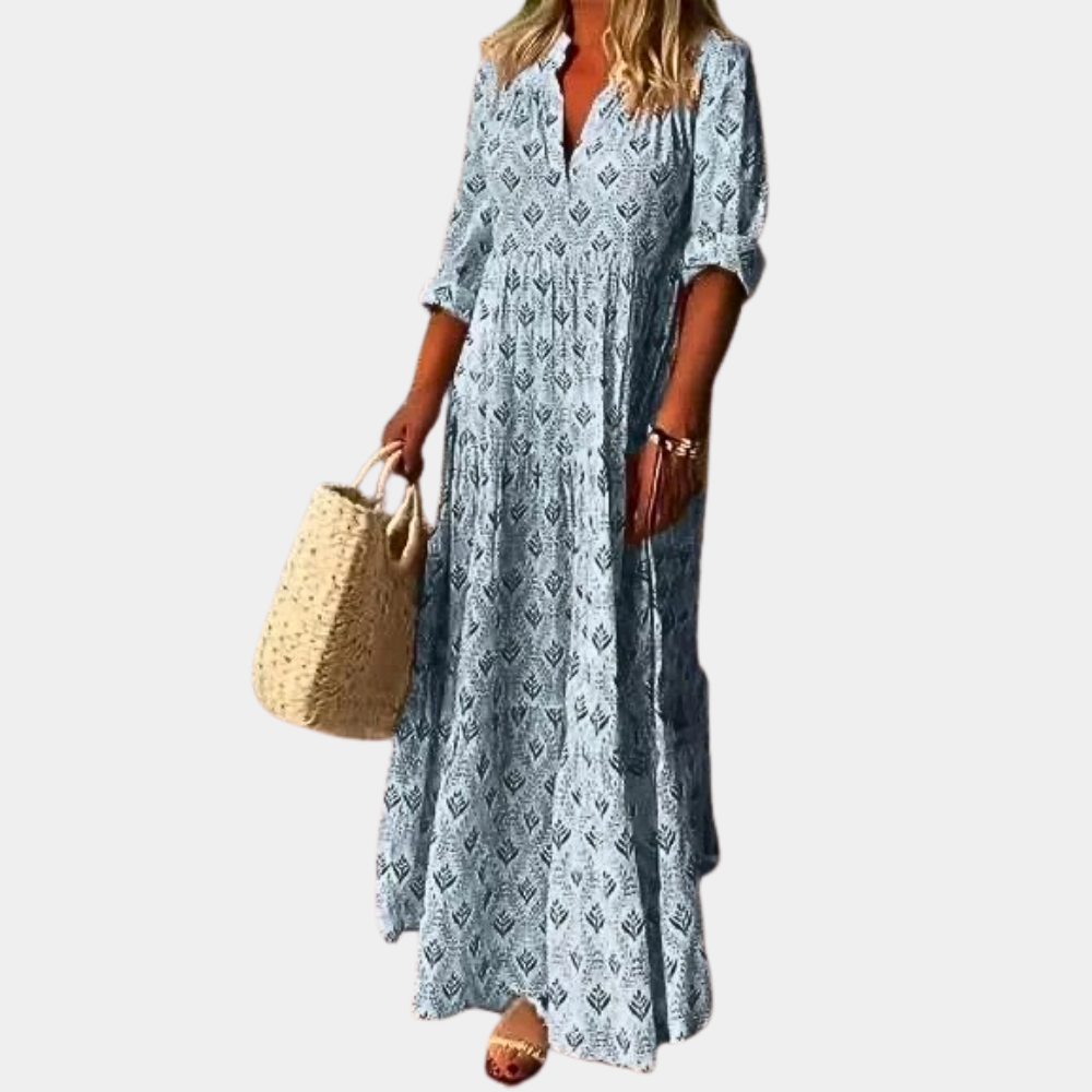 Berta - Vestido Longo de Primavera