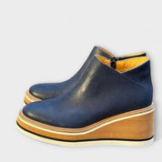 Mariana | Botas Elegantes e Confortáveis em Bege e Azul Escuro, do 35 ao 43