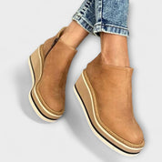 Mariana | Botas Elegantes e Confortáveis em Bege e Azul Escuro, do 35 ao 43