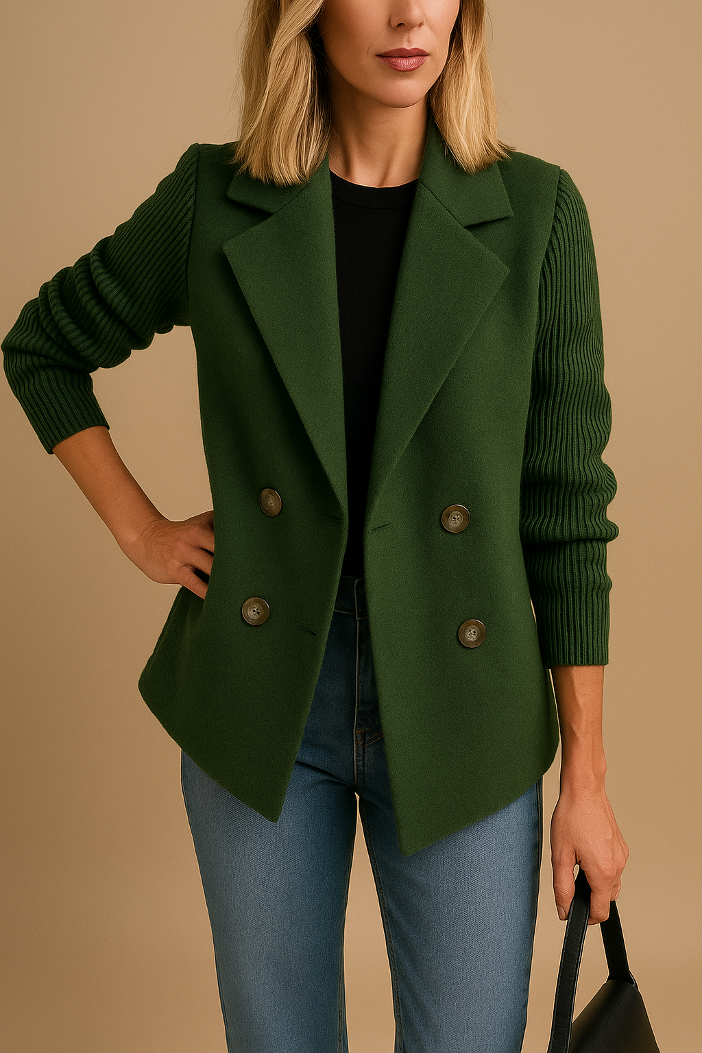 Leonor de Alfama — Blazer Estruturado em Malha